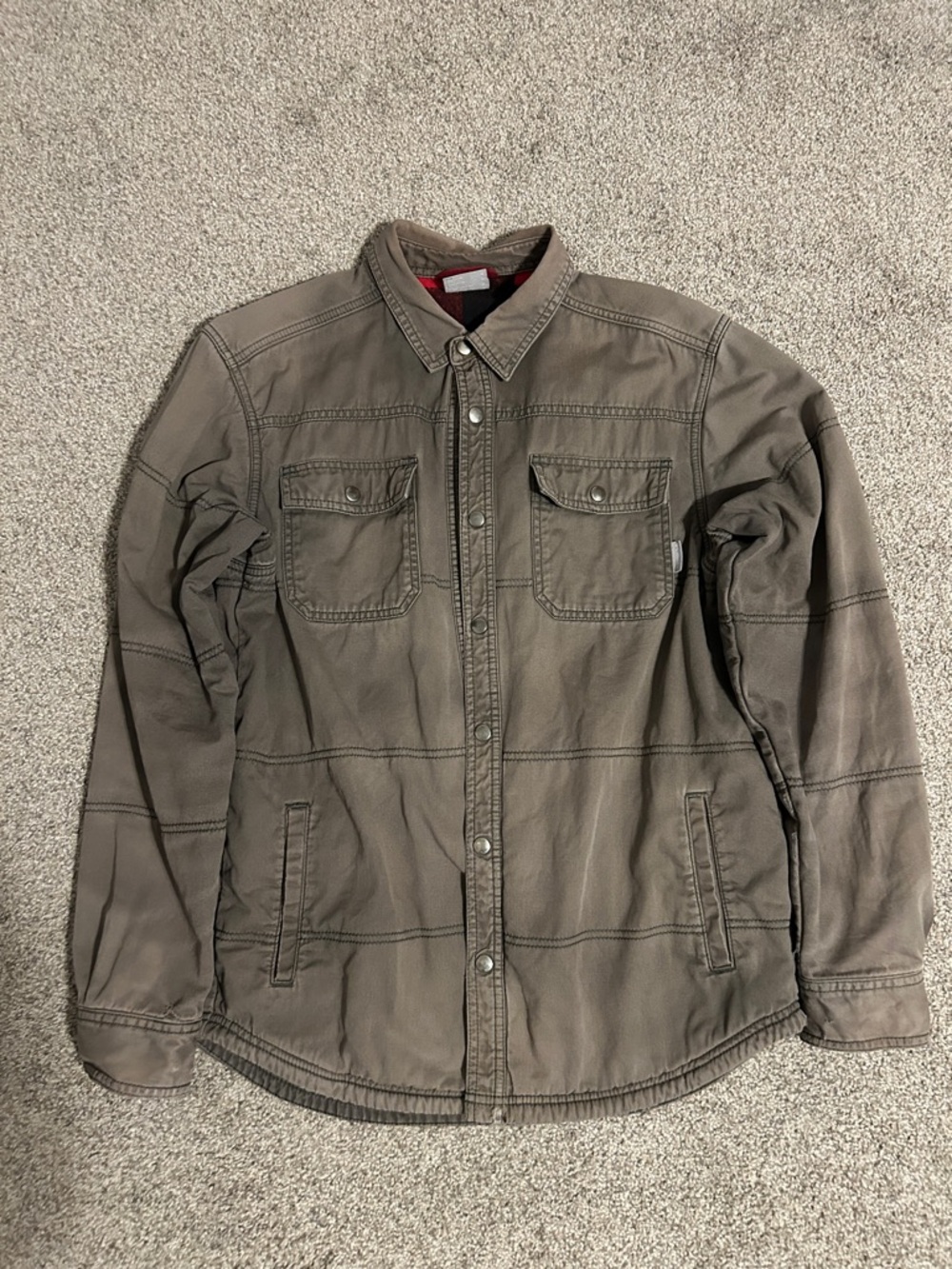 Columbia Men's Rugged Ridge Fleece Lined Canvas Shirt Jacket, Size Medium - Picture 1 of 9